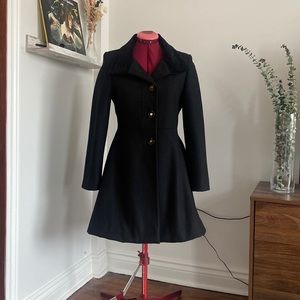 Vintage Betsey Johnson Black Coat